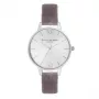 OLIVIA BURTON Naiste Kell OB16DE04 34 mm Roosakuldne Roostevabast Terasest Korpuse Hall Nahkrihm Kvarts Analoog