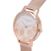 Olivia Burton naiste kell OB16MV79 38mm roosakuldne roostevabast terasest võrk