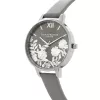 OLIVIA BURTON Naiste Kell OB16MV96 34 mm Roosakuldne Roostevabast Terasest Korpus Tumesinine Taevane Sädelev Sihverplaat Must Nahkrihm Kvarts Analoog