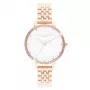 OLIVIA BURTON Naiste Kell OB16RB21 34mm Roosakuldne Roostevaba Teras Hall Nahk