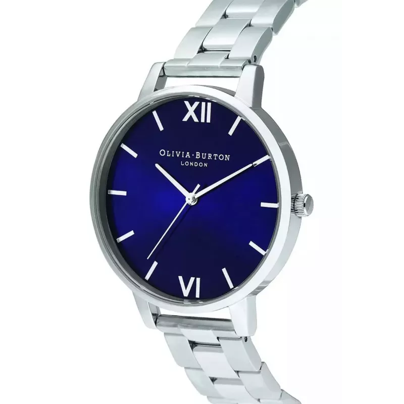 Olivia Burton Naiste Kell OB16SH02 40 mm Roosakuldne Roostevabast Terasest Korpuse Hall Nahkrihm