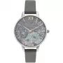 OLIVIA BURTON Naiste Kell OB16TZ05 34 mm Kvarts Analoog Roostevabast Terasest Korpuse Halli Sihtnumbriiga Minkhall Nahkrihm