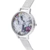 Olivia Burton naiste käekell OB16US11 34mm roosakuldne roostevaba teras & sirelililla vegan nahk