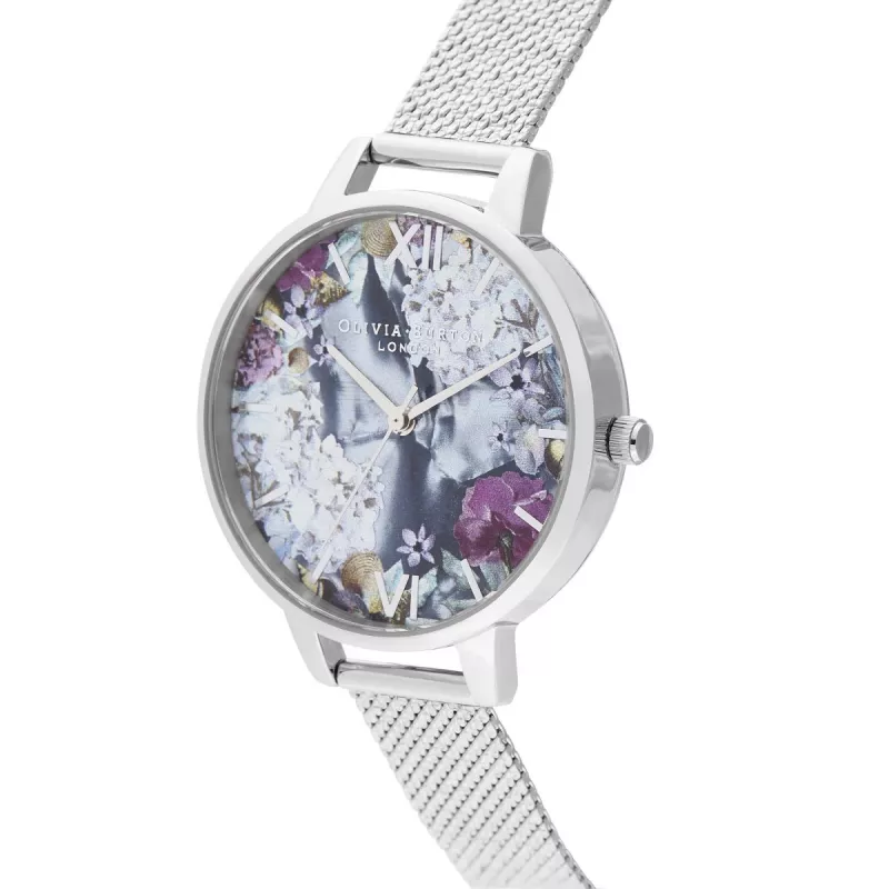 Olivia Burton naiste käekell OB16US11 34mm roosakuldne roostevaba teras & sirelililla vegan nahk