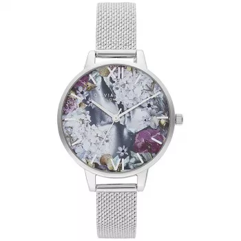 Olivia Burton naiste käekell OB16US11 34mm roosakuldne roostevaba teras & sirelililla vegan nahk