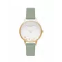 Olivia Burton Naiste Wishing Watch OB16CH17 - 30mm Roosakuldne Roostevabast Terasest Korp, Hall Nahkrihm, Valge Pärlmutrist Sihtnupp Mesilase ja Lillemotiviga