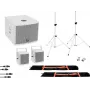 Omnitronic 20000837 aktiivne 8-tolline PA kõlar Bluetoothi, USB/SD, 800W tipuvõimsusega, valge