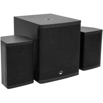 OMNITRONIC MAXX-1508NG 2.1 aktiivne PA-süsteem 800W RMS koos 15 inch bassikõlariga ja 8 inch satelliitidega 11039070