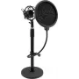 OMNITRONIC MSP-1 Mikrofonihoidik koos šokihoidikuga ja popfiltri 60006024