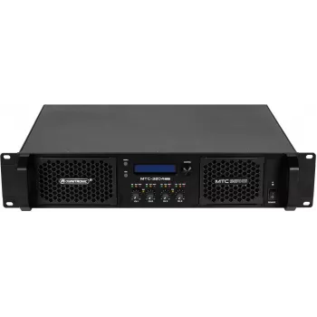 OMNITRONIC MTC-3204DSP 4-kanaliline võimendi DSP-ga, 4 x 800 W 4 oomi juures, Class D, 1U rack-kinnitus 10452431