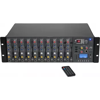 Omnitronic RM-1422FXA 14-kanaliline analoogmikser 16 efektiga, must 10040302