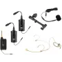 OMNITRONIC Set FAS TWO kahe kanaliga UHF juhtmevaba süsteem 2 kehapakiga, peakomplekti ja akustilise kitarri mikrofoniga (660-690 MHz) 20000973