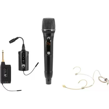 OMNITRONIC komplekt FAS TWO + dünaamiline juhtmevaba mikrofon + kehamikrofonisaatja + peakomplekt 660-690MHz (20000970)