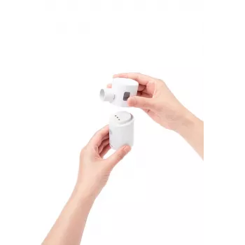 OMRON MicroAIR GO U300 Nebulisaator - kaasaskantav vibreeriva võrguga nebulisaator täiskasvanutele ja lastele, käeshoitav, vaikne <20 dB, sisaldab maske ja patareisid