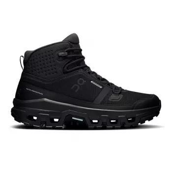 On Cloudrock Mid WP Waterproof Mid-Cut Hiking Boots – Black/Black (EU 46)