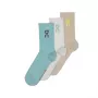ON Logo Sock High 3P Desert/Wash - 3 paari kõrge lõikega jooksusokid (suurus L)