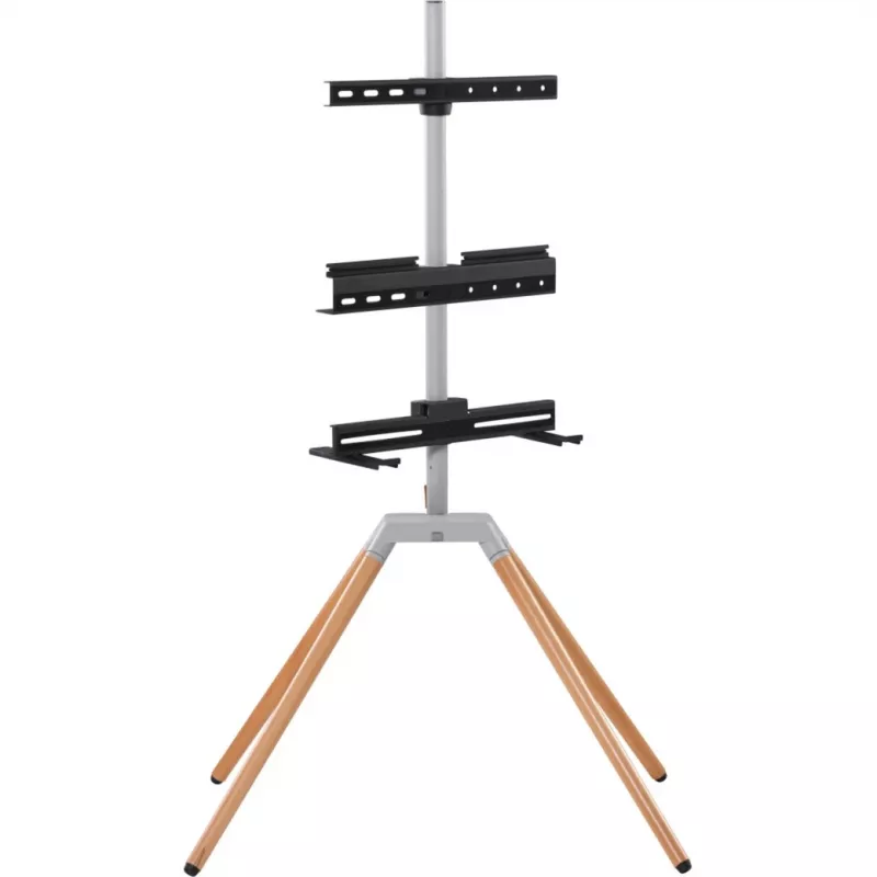 One for All Universal TV Stand Quadpod (Silver/Black)