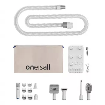 Oneisall LM2 Lemmikloomade hoolduskomplekt tolmuimejaga, 9000Pa imemisjõud, 5-in-1, koertele ja kassidele
