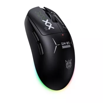 ONIKUMA DM03 RGB mängurihiir – juhtmega optiline 6400 DPI, 7 programmeeritavat nuppu, paremakäeline ergonoomiline disain, must