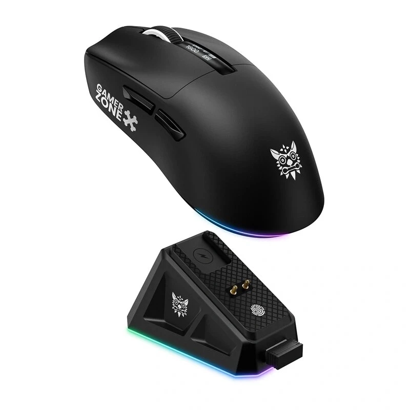 ONIKUMA DM07 RGB mänguhiir must 6400 DPI juhtmega optiline 7 nuppu
