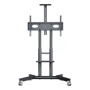 ONKRON TS1571-G mobiilne TV alus 32-75 tolli teleritele, 50 kg kandevõime, grafiithall, reguleeritava kõrgusega