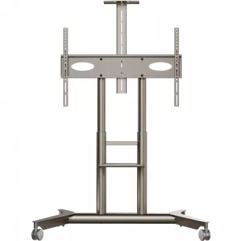 ONKRON TS1871-C Mobile TV Stand for 55-90 Inch Screens - Champagne, Adjustable Height, VESA 200x200 to 800x500, 90.9 kg Capacity