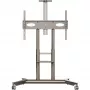 ONKRON TS1871-C Mobile TV Stand for 55-90 Inch Screens - Champagne, Adjustable Height, VESA 200x200 to 800x500, 90.9 kg Capacity