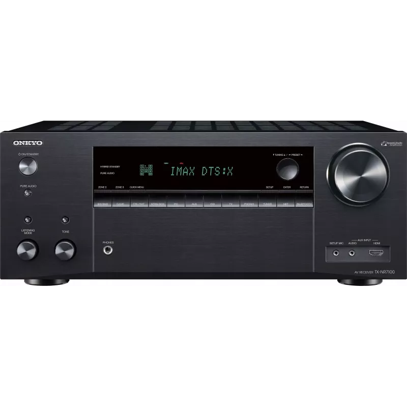 Onkyo TX-NR7100M2 9.2 AV-võrguvastuvõtja 8K THX Wi-Fi Bluetooth Atmos Sonos sertifitseeritud, must