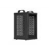 Open Rack 10 9U 280x300 Must seinale kinnitatav avatud raamiga riiul