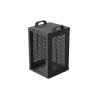 Open Rack 10 9U 280x300 Must seinale kinnitatav avatud raamiga riiul