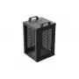Open Rack 10 9U 280x300 Must seinale kinnitatav avatud raamiga riiul