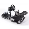 Oplite 104317 NitroKart V2 Racing Cockpit – Must terasest sim racing rig koos kallutatava ämbriistmega
