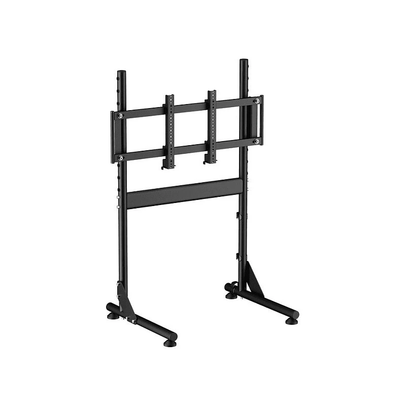 Oplite Nitrokart Monitor Stand V2 must - ühe monitori põrandaalus lennu- ja võidusõidusimulaatoritele, max 49 tolli, VESA 75x75 kuni 200x200, kõrgus reguleeritav 700-1000mm, kallutus/pööre/pööramine, teras