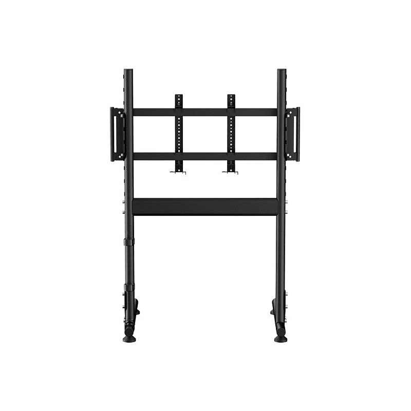 Oplite Nitrokart Monitor Stand V2 must - ühe monitori põrandaalus lennu- ja võidusõidusimulaatoritele, max 49 tolli, VESA 75x75 kuni 200x200, kõrgus reguleeritav 700-1000mm, kallutus/pööre/pööramine, teras