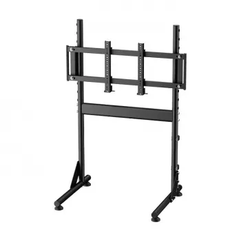 Oplite Nitrokart Monitor Stand V2 must - ühe monitori põrandaalus lennu- ja võidusõidusimulaatoritele, max 49 tolli, VESA 75x75 kuni 200x200, kõrgus reguleeritav 700-1000mm, kallutus/pööre/pööramine, teras