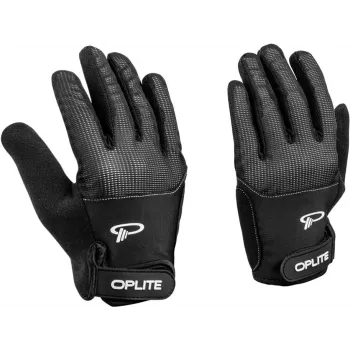 Oplite OP-GLOVE M Sim Racing Kindad - Must - Sünteetiline Nahk - Polüester - Silikoon - Spandex - 100 mm - 224 mm - 150 g