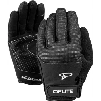 Oplite OP-GLOVE M Sim Racing Kindad - Must - Sünteetiline Nahk - Polüester - Silikoon - Spandex - 100 mm - 224 mm - 150 g