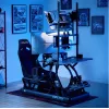 OPLite R8/S8 Cockpit Klaviatuuri ja hiire alus - must teras, reguleeritav, küljele kinnitatav