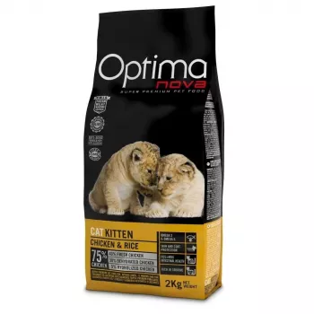 OPTIMANOVA Kitten Mono kana ja riis - kuiv kassitoit - 2kg
