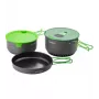 Optimus 8020677 Camping Cook Set 3.2 L, 5 Pieces, Hard-Anodized Aluminum, Silver/Grey