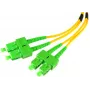 OPTIX ühemoodiline dupleks kiudoptiline patch-juhe SC/APC to SC/APC 1m LSZH kollane