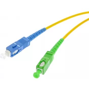 OPTIX ühemoodiline fiiberoptiline ühenduskaabel SC/UPC - SC/APC Simplex 1m LSZH kollane