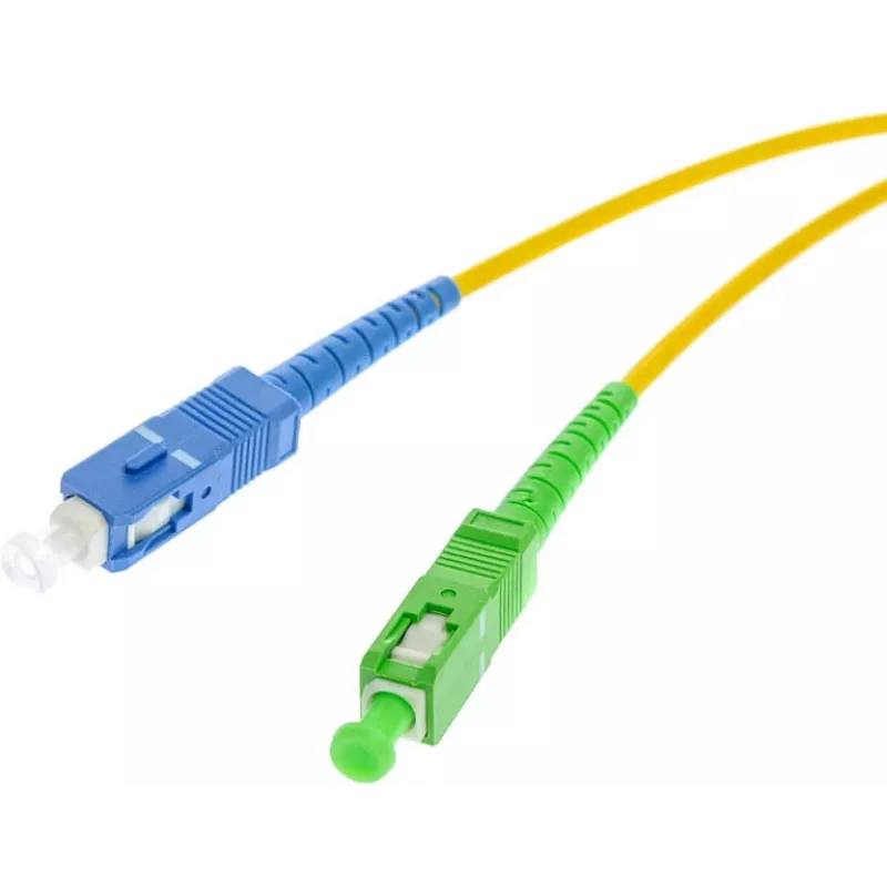 OPTIX ühemoodiline fiiberoptiline ühenduskaabel SC/UPC - SC/APC Simplex 1m LSZH kollane