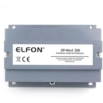 OPTOMA OP-H4v4 DIN-liistu M-Bus tasememuundur RS-232/RS-485, 24 V AC/DC, kuni 20 M-Bus orja