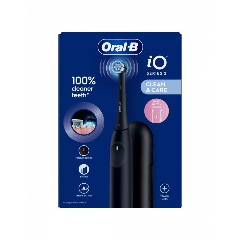 ORAL-B iO2 Night Black elektrihambahari reisikotiga