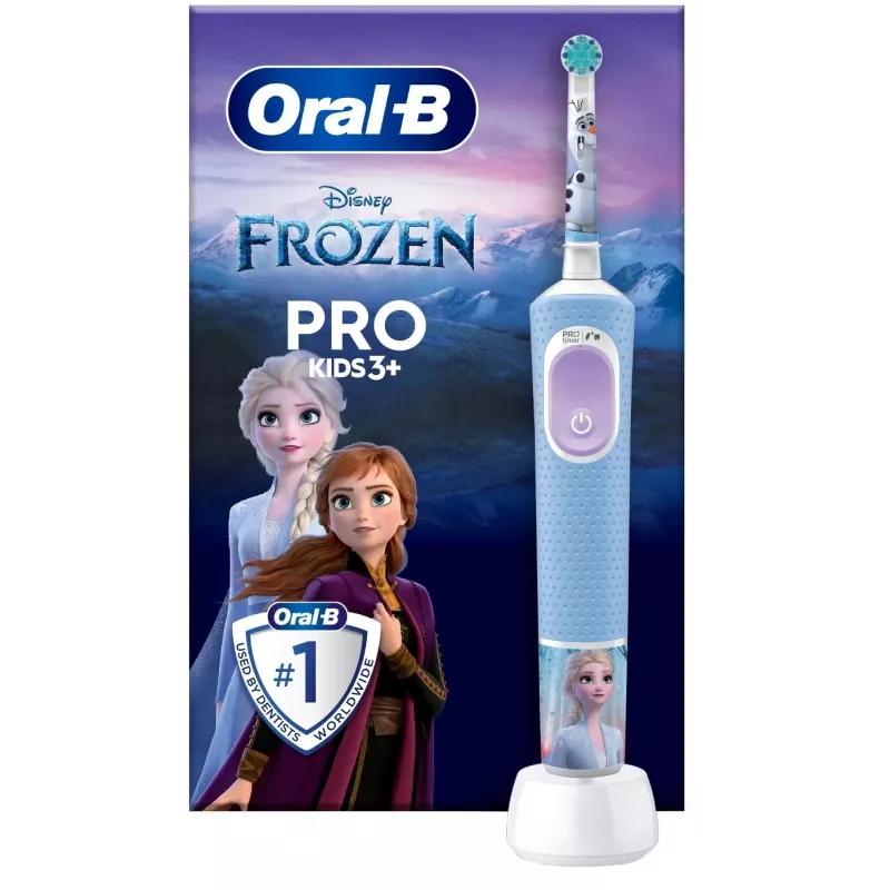 Oral-B Vitality PRO Kids Frozen elektriline hambahari lastele, laetav, 2 režiimi, 1 harjapea, sinine