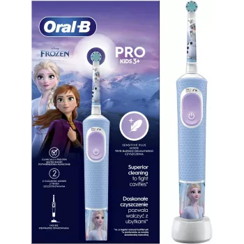Oral-B Vitality PRO Kids Frozen elektriline hambahari lastele, laetav, 2 režiimi, 1 harjapea, sinine