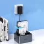 ORICO 6626C3-C-V1 2-kettaline dokkimisjaam võrguühenduseta kloonimisfunktsiooniga 2.5 inch/3.5 inch SATA HDD/SSD jaoks - Hall