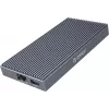 ORICO M.2 NVMe dokkimisjaam aktiivse PD 100W, HDMI 2.0, heli, RJ-45, kaardilugejaga - hall (CDH-9N-GY-BP)