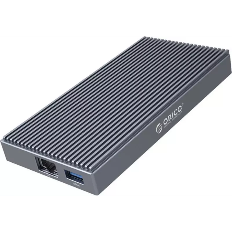 ORICO M.2 NVMe dokkimisjaam aktiivse PD 100W, HDMI 2.0, heli, RJ-45, kaardilugejaga - hall (CDH-9N-GY-BP)